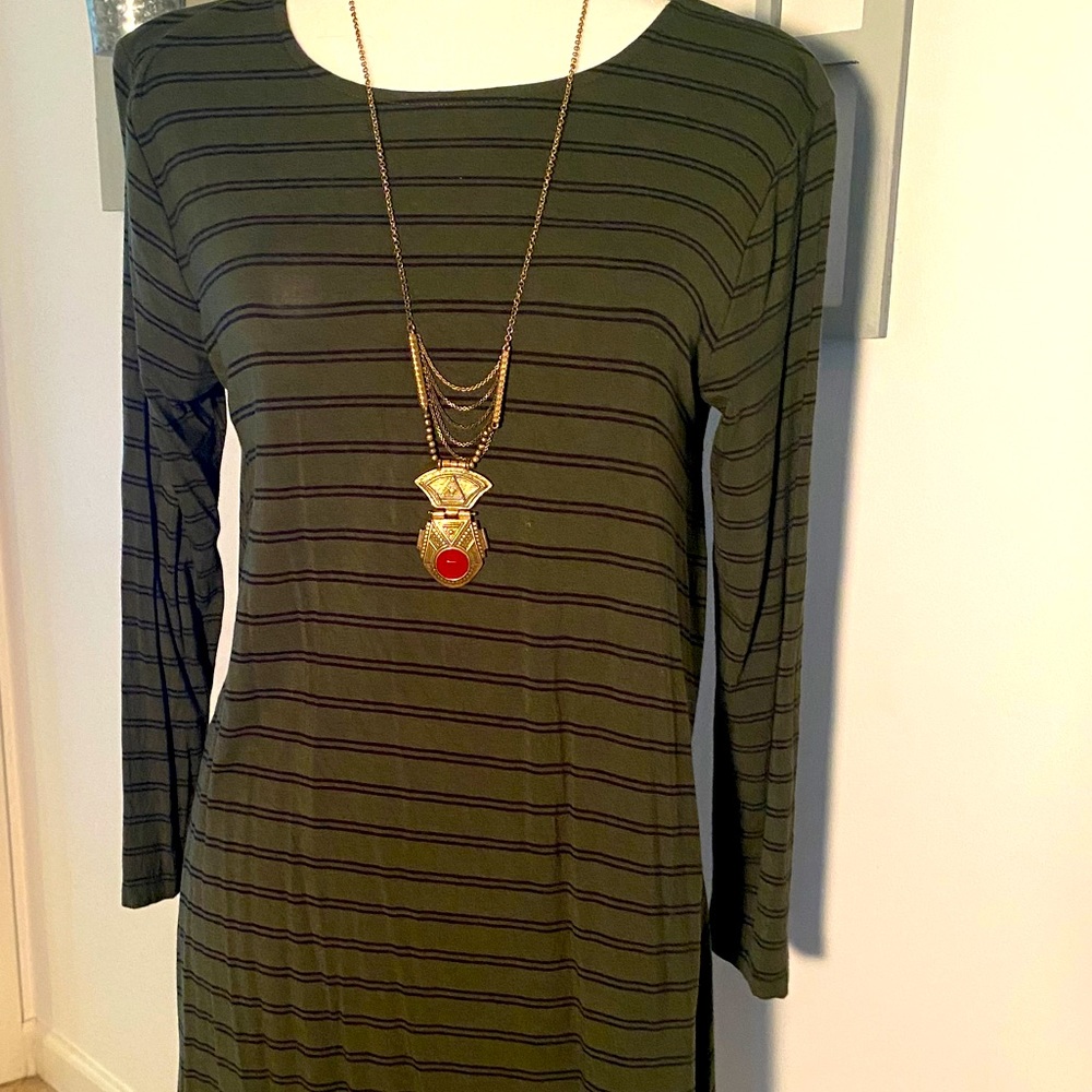 Striped T-shirt dress